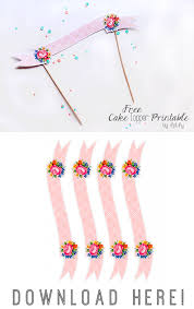 Rose Gold Happy Birthday Cake Topper Printable Free Cake Topper Printable Diy Cake Topper Cake Banner Topper Free Printables