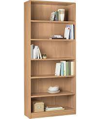 buy maine tall and wide extra deep bookcase beech effect at argos co uk your online shop for bookcases shelving units home flat screen tv wall mount with shelf cable box