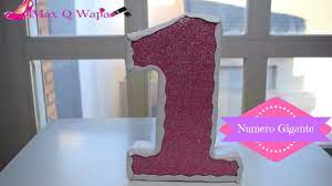 Como Hacer Numero De Carton Para Cumpleanos Margari Youtube
