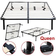 Bedder mattress offers deals and sales on queen box springs and adjustable bases. Yaheetech Twin Full Queen King Size Platform Metal Bed Frame Bedroom Wood Slats Mattress Foundation Base Without Headboards Queen Brickseek