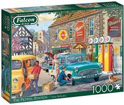 Editors of consumer guide jigsaw puzzles are al. Amazon Com Jumbo Falcon De Luxe The Petrol Station Jigsaw Puzzles For Adults 1 000 Piece Toys Games