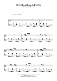 Comptine D Un Autre été L Après Midi Piano Comptine D Un Autre Ete From Amelie Sheet Music By Yann Tiersen For Piano Keyboard Noteflight Marketplace Yann Tiersen Sheet Music Piano Sheet Music