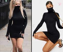 Veel mondkapjes voor consumenten houden virusdeeltjes niet tegen. Creatief In Coronatijden De Mini Jurk Met Ingebouwd Mondmasker Bizar Hln Be