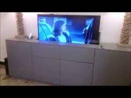 Aménagez votre salon avec charme avec un meuble tv au design élégant et à la finition artisanale signée interior's. Meuble Motorise Sb Concept Youtube