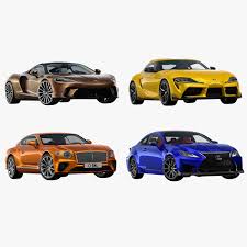 Sport Car Collection Vol 1 3d Model In 2020 Car Model Car Car 3d Model