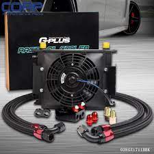 28 Row An10 Engine Oil Cooler Filter Adapter Kit 7 Fixed Cooling Fan Chassis Fabrication Engineering Electric Fan