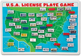 The capital city names are listed in alphabetical order by state. License Plate Game Printable Momsminivan Com