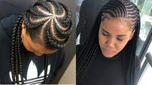 60 Images Of Lovely Ghana Weaving All Back With Braids At The Backlatest Ankara Sty Ghana Weaving African Hair Braiding Styles Latest Ghana Weaving Hairstyles