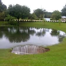 sink holes appeared