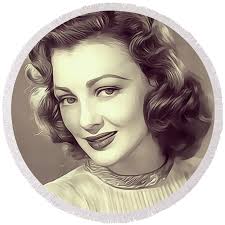 Virginia Grey, Vintage Actress Poster by Esoterica Art Agency