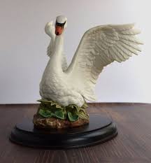 Vintage home interiors homco masterpiece porcelain squirrel figurine 1986 w/base. Home Interiors White Swan Masterpiece Porcelain 1987 White Etsy Home Interiors And Gifts House Interior Masterpiece