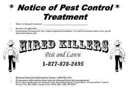 The texas department of agriculture and texas structural pest control service do perform random. Ppt Notice Of Pest Control Treatment Powerpoint Presentation Free Download Id 5768331