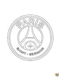 Coloriage Paris Saint Germain At Supercoloriage In 2020 Paris Saint Paris Saint Germain Paris Logo