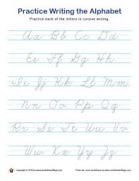 Jump to oodles of free practice pdf worksheets below: The Alphabet In Cursive Letter