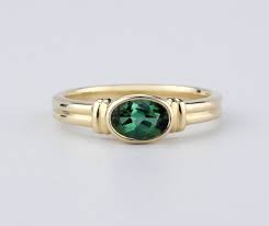 green maine tourmaline ring