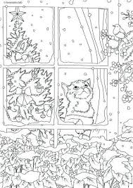 Free Coloring Pages Christmas Cozy Window Scene Colouring Page Free Printable Coloring Pages Christmas S Christmas Coloring Pages Coloring Pages Coloring Books