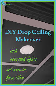 I'm always amazed at watching a space transform right before my. Diy Drop Ceiling Makeover Quirkshire