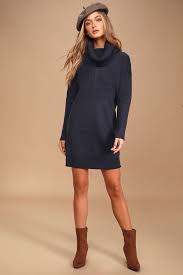 Tea Reader Navy Blue Sweater Dress In 2020 Blue Sweater Dress Sweatshirt Dress Outfit Sweater Dress