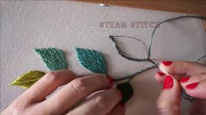 It can be worked freestyle or counted using an evenweave fabric. Leaf Filling With Stem Stitch Embroidery Tutorial Youtube