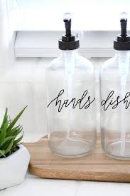Custom Calligraphy Clear Soap Dispenser Set Hands Dishes Etsy Ad Scheduled Via Http Www Tailwindapp Kitchen Soap Dispenser Kitchen Soap Soap Dispenser