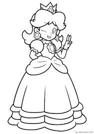 Pictures of princess samira coloring pages and many more. Princess Coloring Pages For Girls The Happy Princess Peach Printable 2021 1042 Coloring4free Coloring4free Com