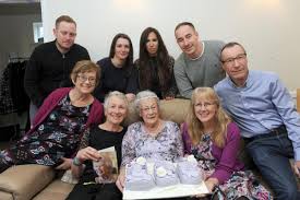 Supermarket surprise ... Peggy's turned 100!