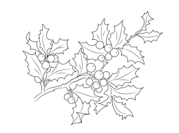 Christmas Holly Berries Coloring Page Merry Christmas Coloring Pages Christmas Sketch Redwork Patterns