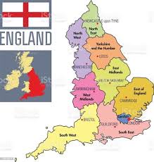 Inglaterra es uno de los países que tienen una ubicación estratégica a nivel mundial ya que se encuentra en la mitad de europa, es decir que. Inglaterra Mapa Politico Mapa De Inglaterra Con Division Politica Savesave Mapa Inglaterra For Later