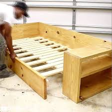 Diy rustic wood sofa with foam cushion diy sofa plan with bookshelves: Taste Life Diy Sofa Bed Facebook