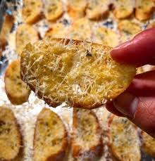 Parmesan Crusted Baguette Croutons Cupcakes And Sarcasm Recipe Parmesan Crusted Leftover Baguette Recipe Baguette Recipe