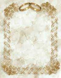 Pin By Yunitapersia On Hojas Decorativas Para Escribir Gold Wedding Invitations Wedding Invitations Borders Wedding Ring Background