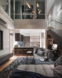 High Ceiling Duplex Apartment In The Heart Of Penang By Vault Design Lab Loft Interiors Minimal Interior Design Minimalism Interior