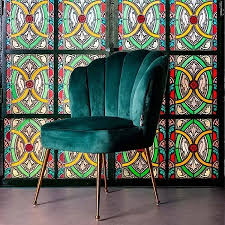 eetstoel pippa green velvet weber woonwereld stoelen groene stoelen gouden stoelen