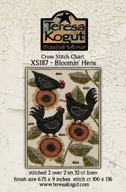 A lot of hobbies come with a lot of expenses. Teresa Kogut Bloomin Hens Cross Stitch Pattern 123stitch