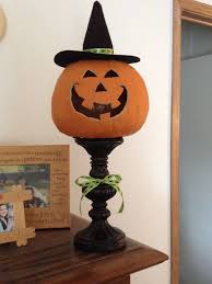 Halloween Decor Pumpkin Candle Stick Halloween Crafts Decorations Pumpkin Halloween Decorations Fall Halloween Crafts