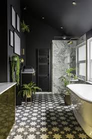 Black And Gold Art Deco Bathroom This Black And Gold Bathroom Will Make You Want To Redecorate Immediately Bathroom Interior Black Bathroom Bathroom Design