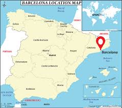 The coast of morocco is only 14 km south. Where Is Barcelona Located In Spain And The World