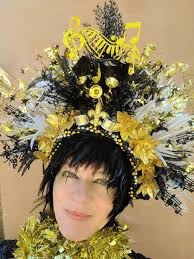 Jazz Headdress, Mardi Gras Crown, Festival Headpiece, New Orleans Jazz  Festival Crown, Pick Your Colors Crown, Carnival Headdress
