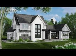 Modern home plans frequently have large expanses of glass and high ceilings and almost never have small paned traditional windows. Design Collection Modern Small House Plan Longland Architecture 50 New Inspiration