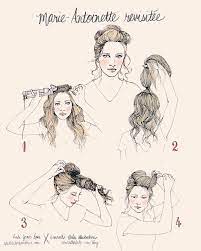 Tutorial Marie Antoinette Revisited She Lets Her Hair Down Marie Antoinette Coiffures Historiques Coiffure