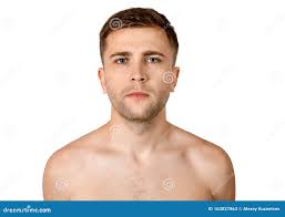 Portrait of a Young Adult Man of Caucasian Appearance Stock Image