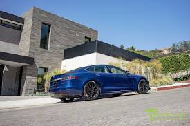 Car Black And Blue Rims Tesla Model S 20 Tesla Model S Tesla Model Tesla