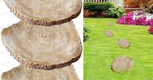 Pas Japonais Tronc D Arbre Ecorce Lot De 9 Pas Japonais Tronc D Arbre Stabilisateur De Gravier
