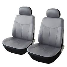 Pu Leather Car Seat Covers Classic Low Back Front Bucket Seat Covers Universal Fit For Car Truck Suv Sol Leather Car Seat Covers Bucket Seat Covers Seat Covers
