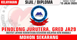 Credit utk bro abiz dante sebagai pioneer page ini. Jawatan Kosong Kerajaan 2020 Penolong Jurutera Gred Ja 29 Ilkkmkk Jawatan Kosong Terkini Negeri Sabah