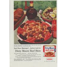 Dinty moore beef stew copycat recipe recipes tasty query. 1958 Dinty Moore Vintage Ad Beef Stew Marengo