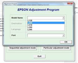 Resetter For Epson L130 L220 L310 L360 L365 Epson System Worksheets