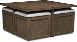 New coffee table with stools and storage, source: Jacob Coffee Table American Signature Furniture