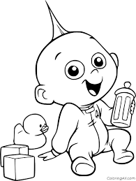 Color in this picture of breakneck jack and others with our library of online coloring pages. Jack Jack Drinking Milk Coloring Page Coloringall