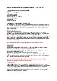 Wendy hervat de vergadering om 20.15 uur. 2017 06 21 Notulen Vergadering B W Dorpsraad Dorpsraad Oostrum